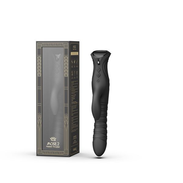 Wibrator kr&oacute;lik z wibracjami Zalo Mose 2 Obsidian, Black