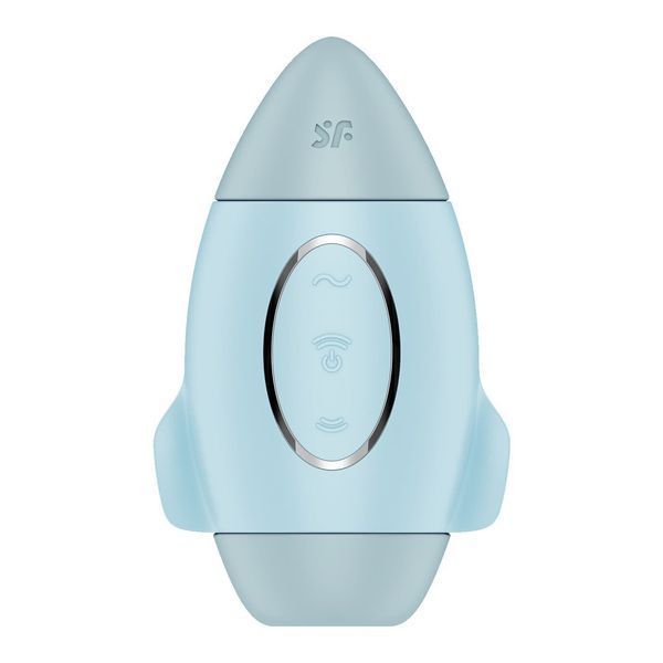 Satisfyer Mission Control Vacuum Vibrator, kolor BLUE