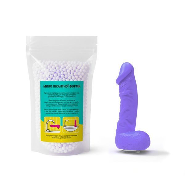 Soap in the shape of a penis Clean Kaif MEDIUM Violet, craft soap, penis, natural