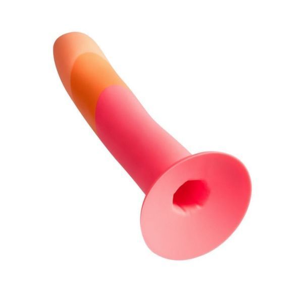 Dildo attachment for ROMP Dizi strap-on, gradient color: from red to