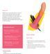 Dildo attachment for ROMP Dizi strap-on, gradient color: from red to