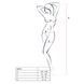Bodystocking z imitacją pończoch i ażurową wstawką Passion BS072, kolor Red