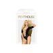 Penthouse Salute Me Body S/L Black, Imitation Lacing Back and Neckline, Geometric Weave, S/M/L