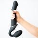 Безремневой страпон с вибрацией Strap-On-Me Vibrating Black M, диаметр 3,3см, пульт ДУ, регулируемый SO3354 фото 7