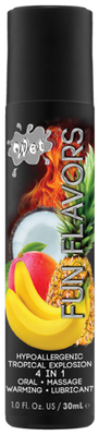 Разогревающий лубрикант Wet Fun Flavors Tropical Fruit Explosion (мультифрукт) 30 мл WT43083 фото