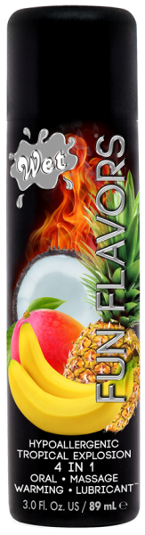 Розігріваючий лубрикант Wet Fun Flavors Tropical Fruit Explosion (мультифрукт) 89 мл WT43061 SafeYourLove