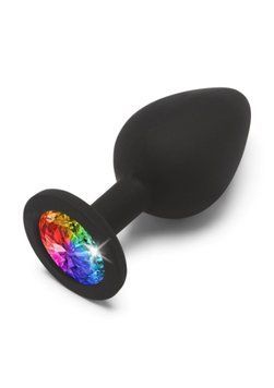 Анальная пробка средняя Rainbow Booty Jewel M Toy Joy TJ10297 фото