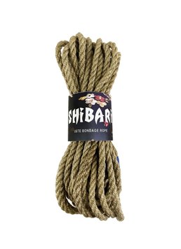 Джутова мотузка для шібарі Feral Feelings Shibari Rope, 8 м сіра SO4006 SafeYourLove