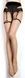 Black tights with imitation Ballerina's Secret stockings and an ornament on the back of the thigh, S/M