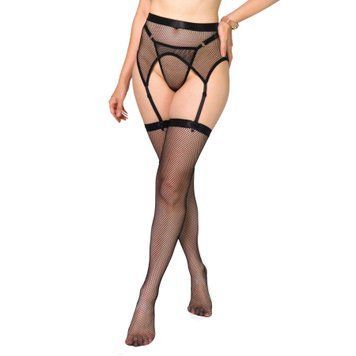 Set of belt and stockings Art of Sex - Deily, color black, size L