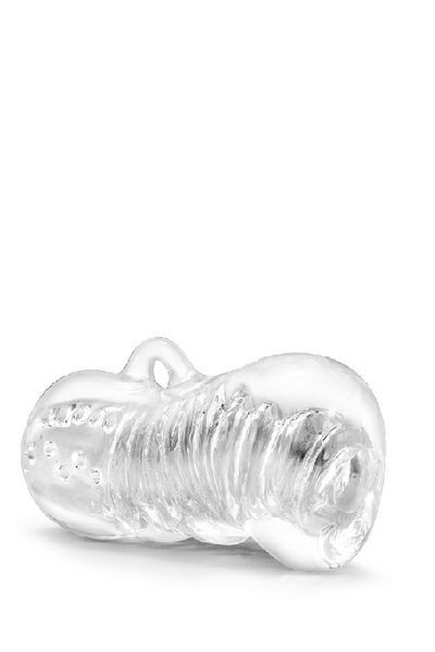 Masturbator z uchwytem M FOR MEN HAND Tool CLEAR, transparentny