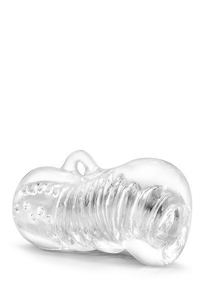 Masturbator z uchwytem M FOR MEN HAND Tool CLEAR, transparentny