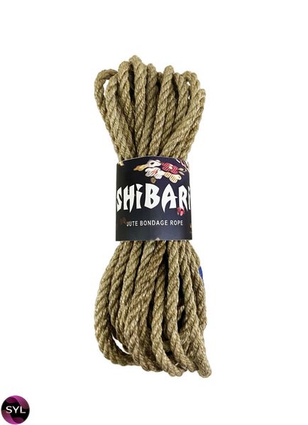 Джутова мотузка для шібарі Feral Feelings Shibari Rope, 8 м сіра SO4006 SafeYourLove