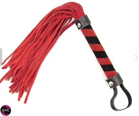 Флоггер DS Fetish Leather flogger M red 292001043 SafeYourLove