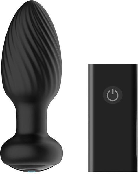 Nexus TORNADO Zdalnie sterowany obrotowy korek analny, Black