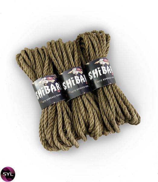 Джутова мотузка для шібарі Feral Feelings Shibari Rope, 8 м сіра SO4006 SafeYourLove