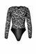 Боди Noir Handmade F296 Psyche bodysuit of lace and wetlook - XL SX0216 фото 7