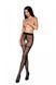 Tights with open access, imitation of stockings Passion TIOPEN 019 1/2 (20 den), Black