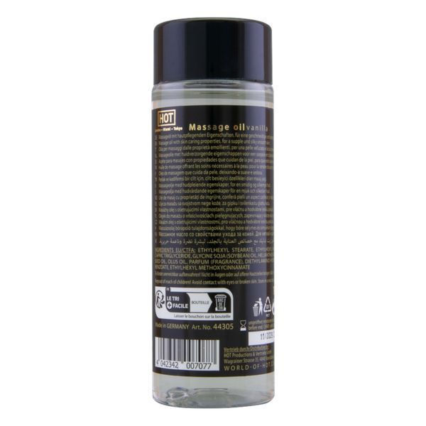 Olejek do masażu HOT Wanilia o aromacie wanilii, 100 ml