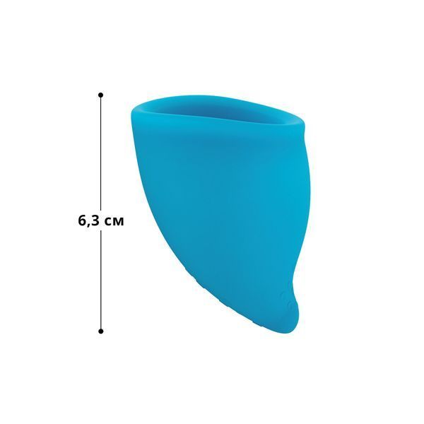 Kubeczek menstruacyjny Fun Factory FUN CUP SIZE A, wielorazowy, średnica 4 cm, pojemność 20 ml, Teal