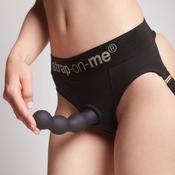 Nasadka do strap-ona Strap-On-Me Dildo Plug Balls Black XXL