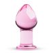 Рожева анальна пробка зі скла Gildo Pink Glass Buttplug SO4421 фото 1 Safeyourlove