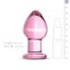 Рожева анальна пробка зі скла Gildo Pink Glass Buttplug SO4421 фото 3 Safeyourlove