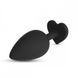 Cuore Crushious anal plug, with replaceable crystals, silicone, black, 8 x 3.4 cm, size M