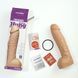 Doc Johnson Realistyczny wiszący dildo - waniliowy, Vac-U-Lock, średnica 7 cm