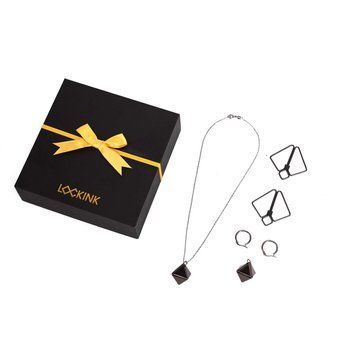LOCKINK Nipple Clamps with Heavy Pendant, Grey