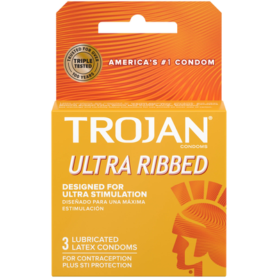 Упаковка презервативів 3шт Trojan Ultra Ribbed UCIU000512 SafeYourLove