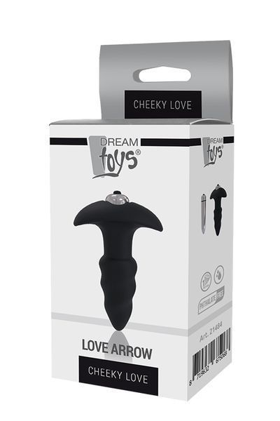 Anal plug CHEEKY LOVE ARROW PLUG, Black