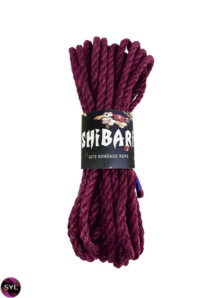 Джутова мотузка для шібарі Feral Feelings Shibari Rope, 8 м фіолетова SO4007 SafeYourLove