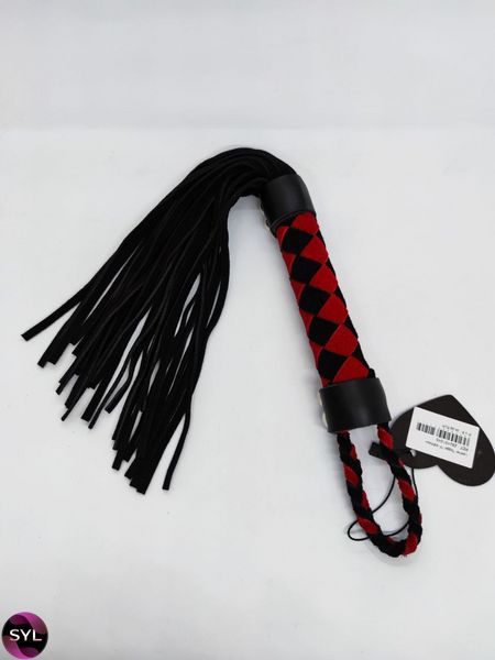 Флоггер DS Fetish Leather flogger M red/black 292401045 SafeYourLove