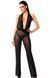 Jumpsuit Noir Handmade F350 Shiny tulle overall, size L