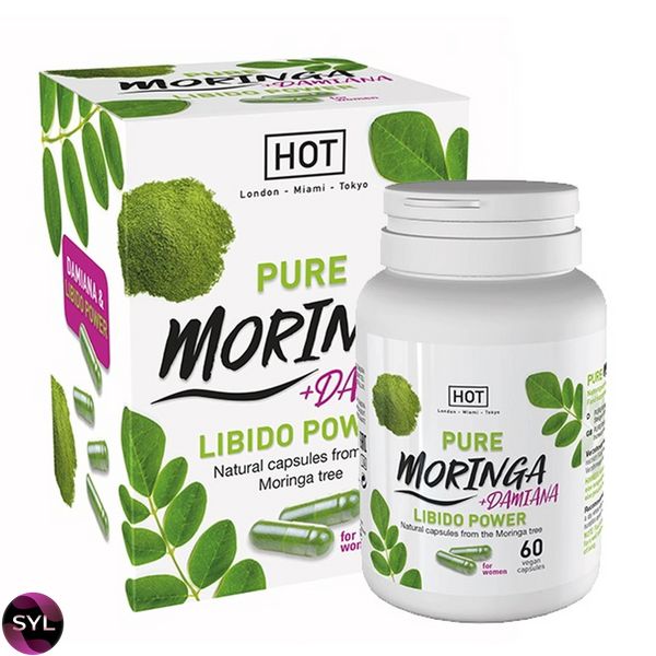 Капсулы для повышения либидо у женщин HOT Bio Moringa Libido Caps (цена за упаковку,60 шт)