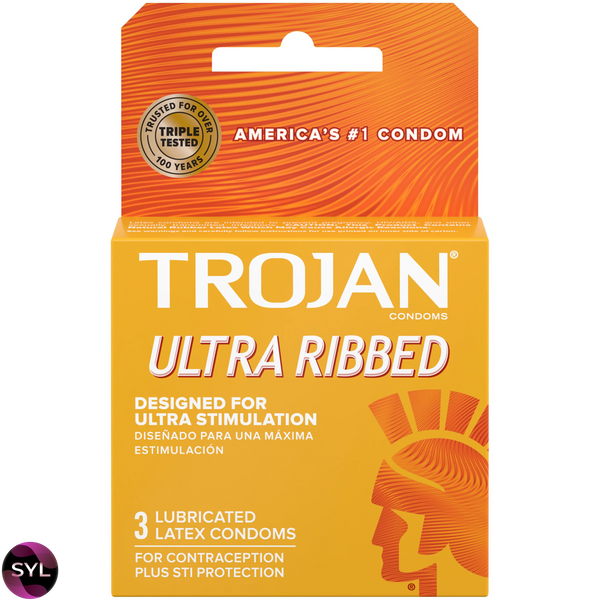 Упаковка презервативов 3шт Trojan Ultra Ribbed UCIU000512 фото