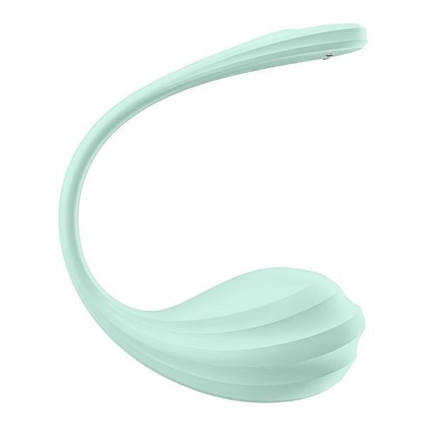 Смарт-виброяйцо Satisfyer Smooth Petal Connect App, цвет Mint SX0666 фото