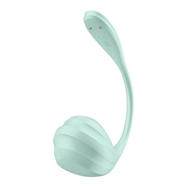 Смарт-виброяйцо Satisfyer Smooth Petal Connect App, цвет Mint SX0666 фото