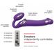 Безремінний страпон з вібрацією Strap-On-Me Vibrating Violet M, діаметр 3,3 см, пульт ДК, регульован SO3825 фото 3 Safeyourlove