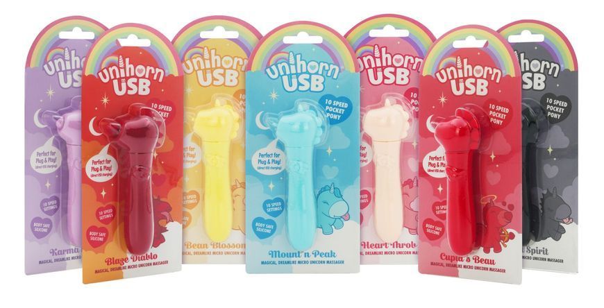 Unihorn USB Bullet vibrator - Bean Blossom, vibrating ball, USB charging, 10 modes