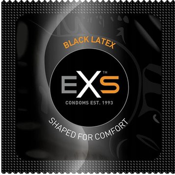 Презервативы черного цвета EXS BLACK LATEX