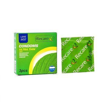 Презервативи Ultra Thin Mint Condoms 3 шт, ультратонкі, аромат: м'ята SX3321 SafeYourLove