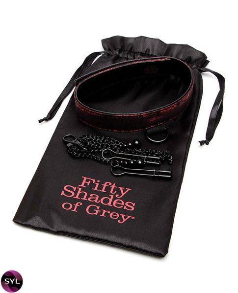 Нашийник із затискачами на соски Sweet Anticipation Fifty Shades of Grey Collar Nipp FS83668 SafeYourLove