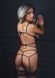 Корсет напівпрозорий Daring Intimates, зі стрінгами, чорний, S/M DI75115 фото 4 Safeyourlove