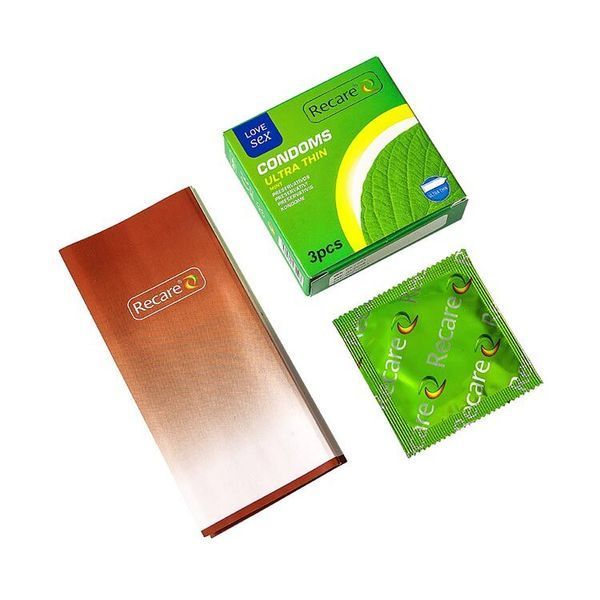 Prezerwatywy Ultra Thin Mint 3 szt., ultra cienkie, smak miętowy