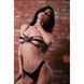 One Size Lb1 Butterfly Bra, Genuine Leather, Black