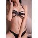 One Size Lb1 Butterfly Bra, Genuine Leather, Black