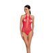 Бодистокинг с декольте Passion BS088, имитация корсетной шнуровки, цвет Red SO6383 фото 1