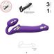 Безремінний страпон з вібрацією Strap-On-Me Vibrating Violet L, діам. 3,7 см, пульт ДК, регульований SO3826 фото 2 Safeyourlove